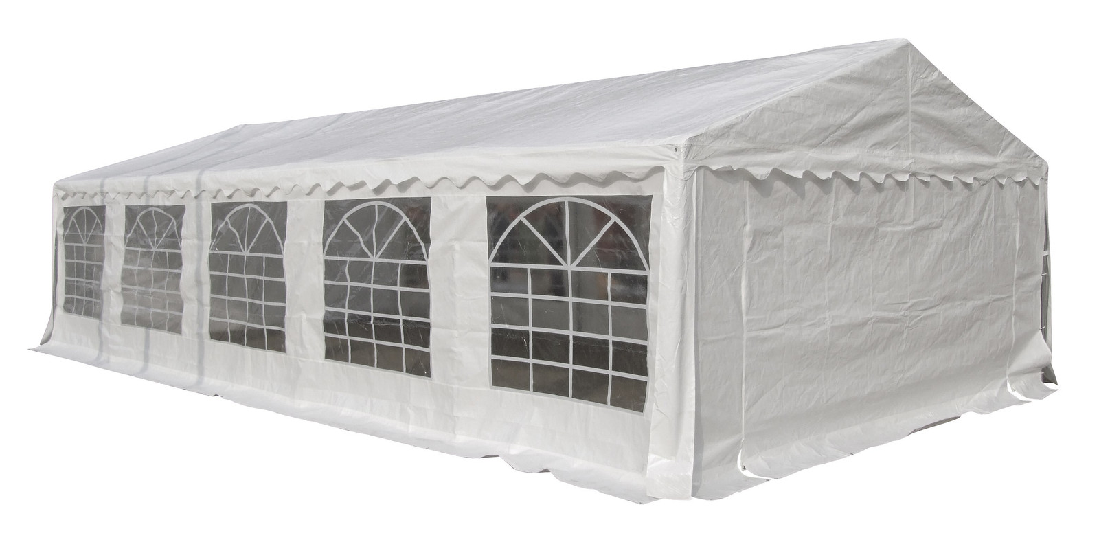Ruse Partytent Paviljoen voor Tuinfeesten, 5 x 10 m, Wit