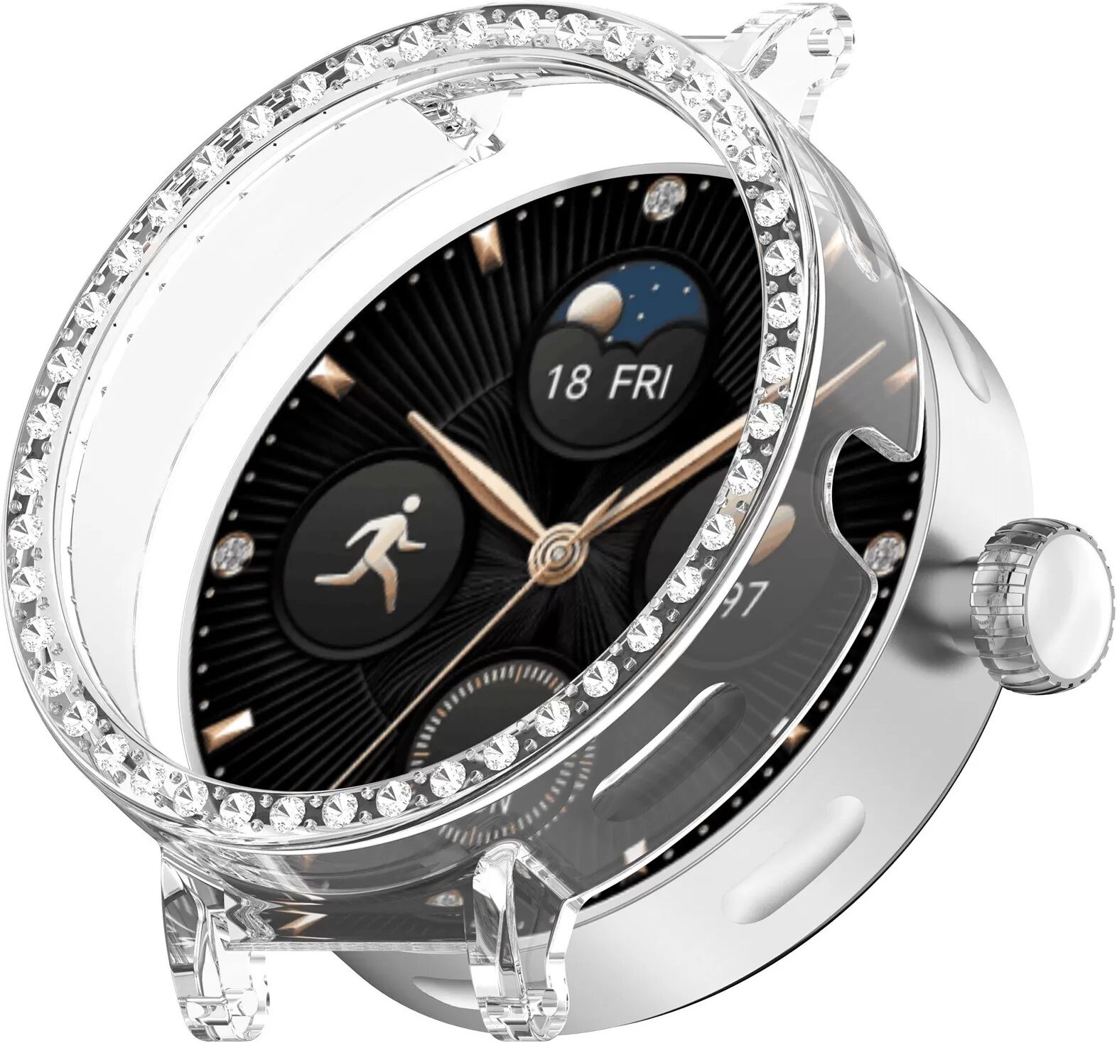 INF Schutzhülle kompatibel mit Honor Choice SAGA Watch 2 Crystal Edition (12mm)