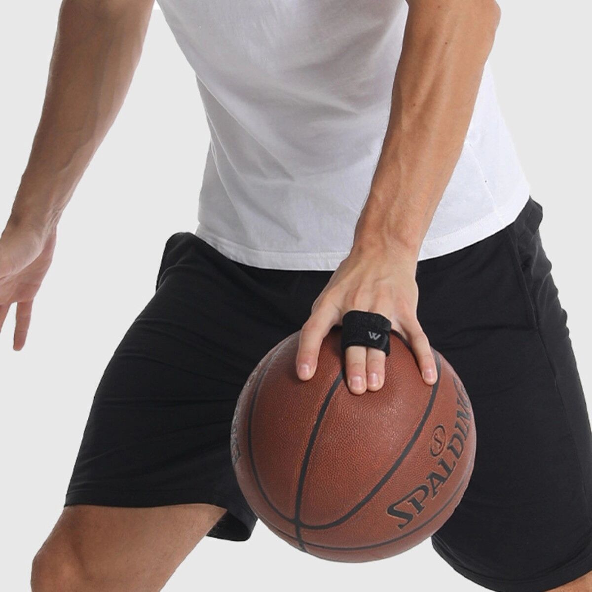INF Schwarze Doppel-Fingerbandage - Bietet Schutz und Unterstützung bei sportlichen Aktivitäten L