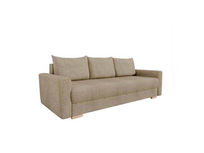 Homesy 3-Sitzer-Schlafsofa Elma mit Bettfunktion, braun, Braun, Holz, 230x79x93 cm, Babymöbel & Kindermöbel, Kinderzimmer & Jugendzimmer, Schlafsofas