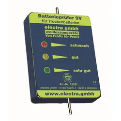 Electra Batterieprüfer 9 V für Trockenbatterien