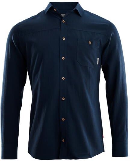 Aclima LeisureWool Woven Woolshirt Mens, Navy Blazer