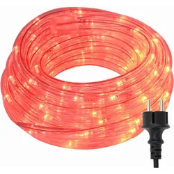 vidaXL Lichtseil mit 1200 LEDs Rot 50 m PVC
