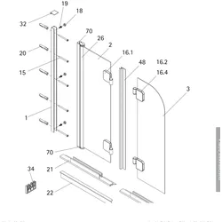HSK Ersatzteile Schrauben und Abdeckkappenset, E85200-2 E85200-2