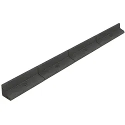 Flexible Rasenkante 24m mit Gummihammer - Grau