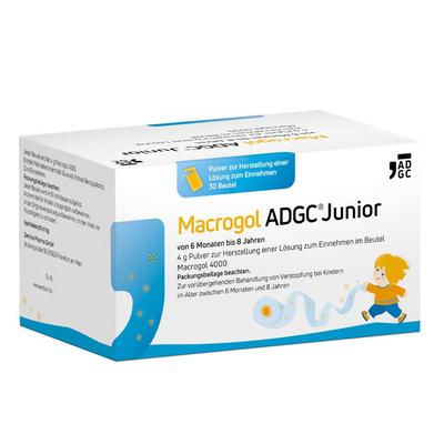 Macrogol Adgc Junior 6M-8J 4g Plv.z.H.e.L.z.Einn. 30 St Pulver zur Herstellung einer Lösung zum Einnehmen