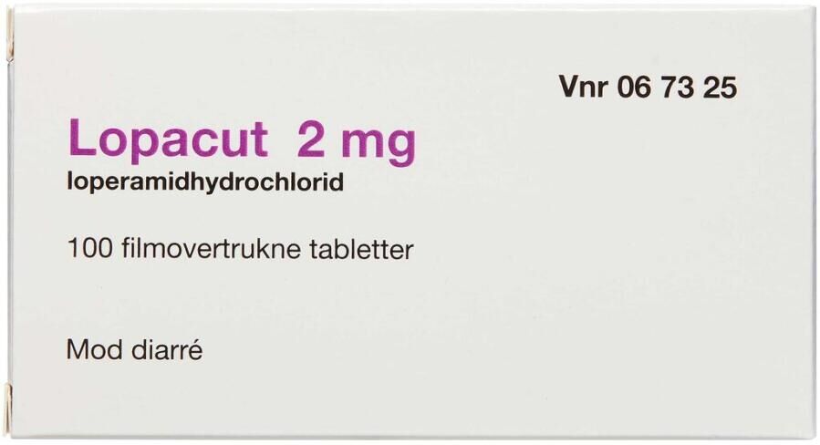 2care4 Lopacut 2 mg (Håndkøb, apoteksforbeholdt) 100 stk Filmovertrukne tabletter