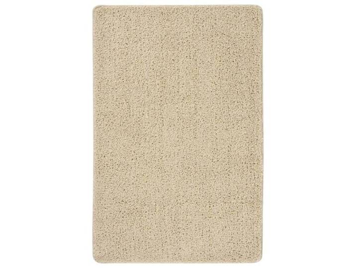 Tapis Shaggy-Tapis de salon-Tapis Chambre antidérapant Crème 200x290 cm 356697