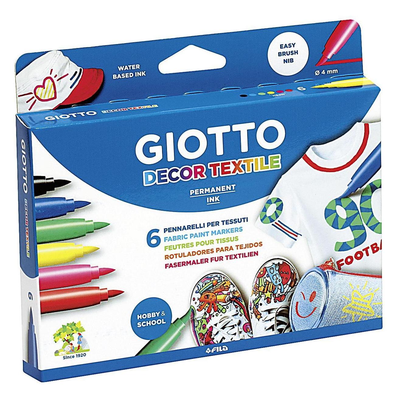 Giotto Fasermaler 'Decor Textile' (6x) (F4948000) Mindestbestellmenge: 6 Stück
