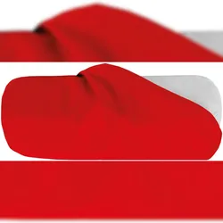 Bestlivings Kissenhülle Ellen Nackenrolle, 10x25 cm - Rot