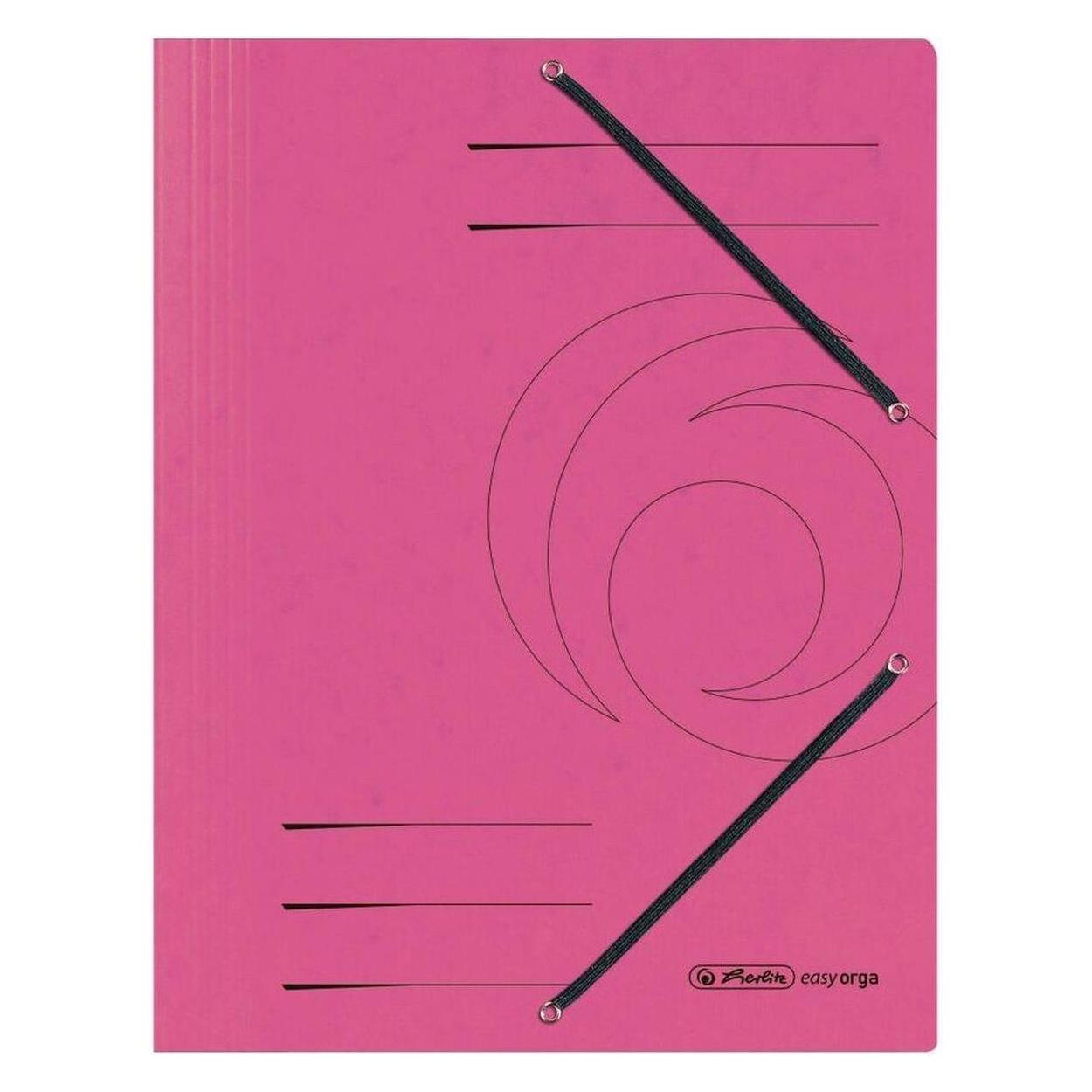 Herlitz Eckspannermappe easyorga, DIN A4, fuchsia (A4) (11199510)