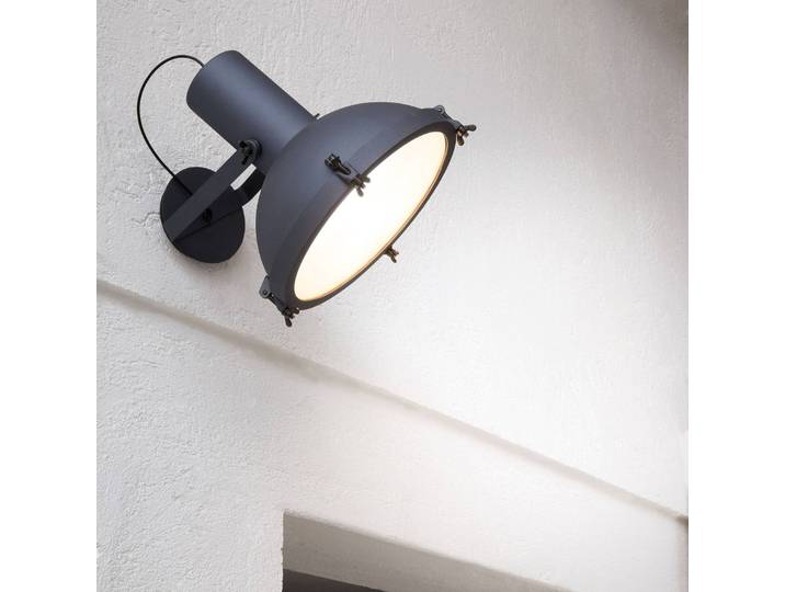 Nemo Wandlampe Projecteur 365, dimmbar, blau, für Wohn- / Esszimmer, Aluminium, Industrielles Design, Wandleuchte, Wandlampe Innen