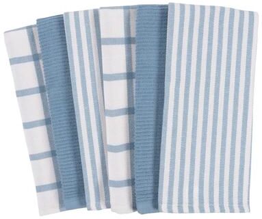 KAF Home Mixed Flat & Terry Kitchen Towels, Set of 6
