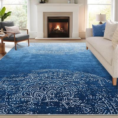Garvee Washable Contemporary Abstract Foldable Area Rug
