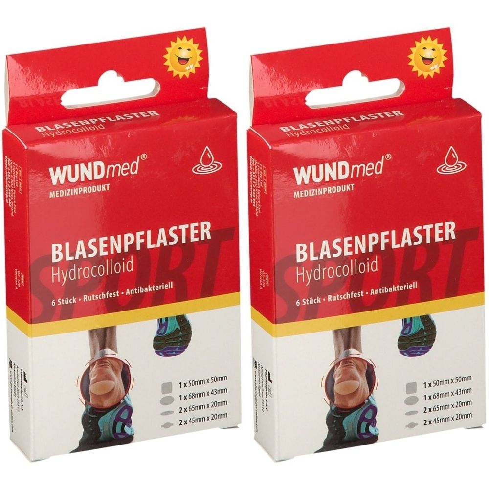 Blasenpflaster Transp 4 GR x2 2x6 St Pflaster