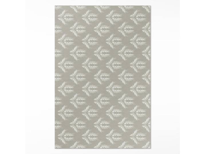 Wallfluent Teppich 120x180 cm Pflanzenornamente Regelmäßiges Muster, Schieferfarben, Kunststoff, 120x180 cm, Teppiche und Böden, Teppiche