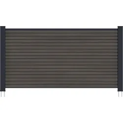 NewTechWood WPC Vorgartenelement Modena UH66 - Silver Gray - 180 x 90 cm