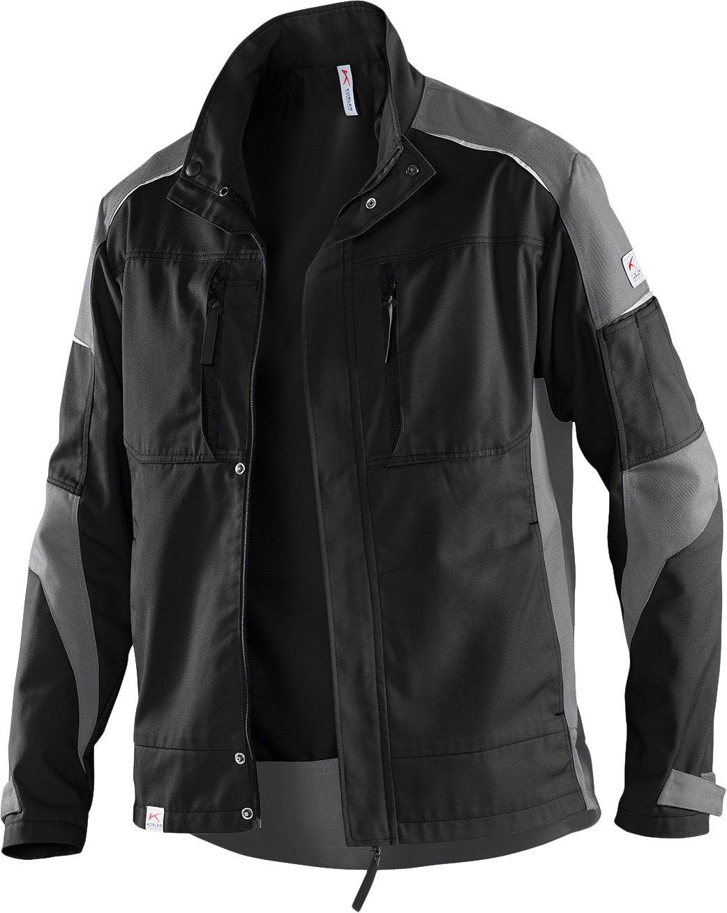 Funktionsjacke KÜBLER "ActiviQ", Herren, Gr. XL, schwarz (schwarz, anthrazit), Obermaterial: 100% Polyester PES., Jacken Funktionsjacke