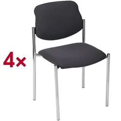 Nowy Styl 4er-Set Stapelstühle »Styl« grau, 45x47 cm