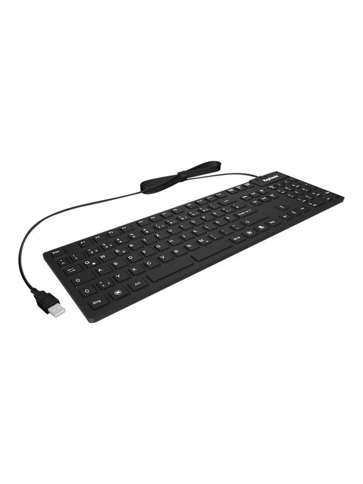 KeySonic KSK-8030 IN - Tastatur - Englisch (US) - Schwarz