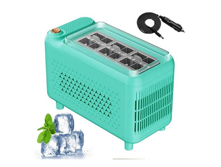 FELIXLEO Eiswürfelmaschine Mini Eiswürfelmaschine Tragbare Eismaschine Eiswürfelbereiter