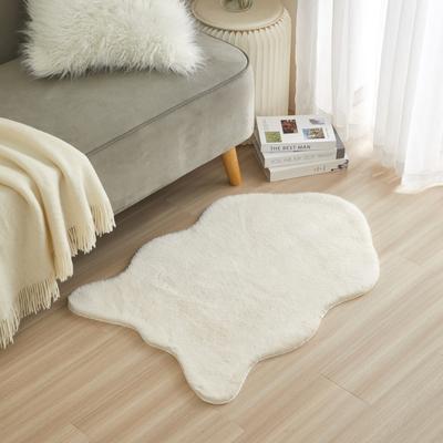 "Nanshing Rashelle Chic Irregular Shape Shag Rug, 23.6""x 35.4"" , Ultra Soft Rug for Living Room Bedroom , Home Decor"