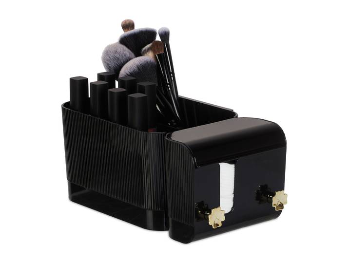 Kosmetik Organizer Wand Gold-Schwarz