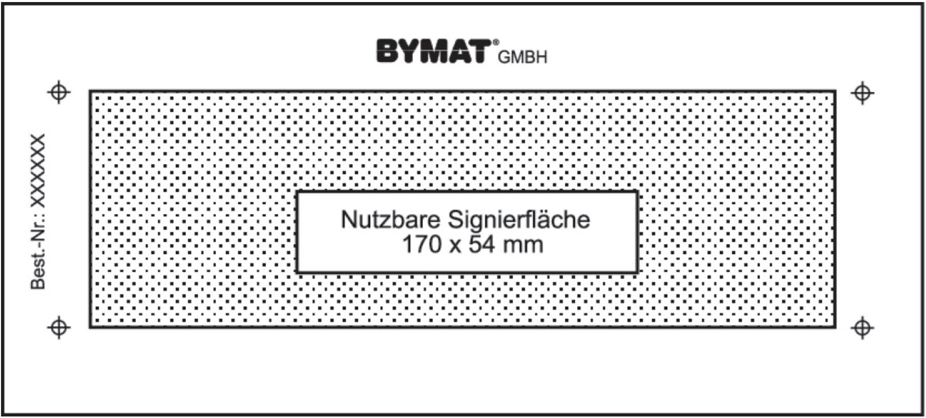 schweisskraft Langzeitschablone 1/2 DIN A5 170 x 54 mm ungerahmt (1231015SU)