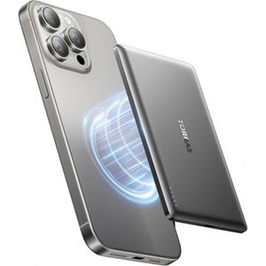 Torras Powerbank MiniMag, 5000mAh, USB-C, MagSafe, Ladeleistung 18 Watt