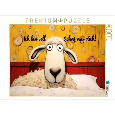 CALVENDO Puzzle Scharfes Schaf | 1000 Teile Lege-Größe 64x48cm Foto-Puzzle für glückliche Stunden, Game von , Calvendo Puzzle