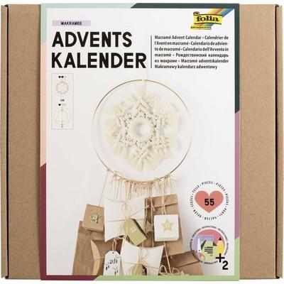 Folia Adventskalender Set MAKRAMEE, 55-teilig
