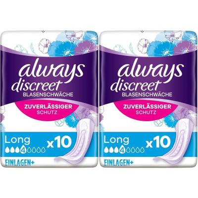 Always discreet Inkontinenz Einl.long 2x 2x10 St Binden