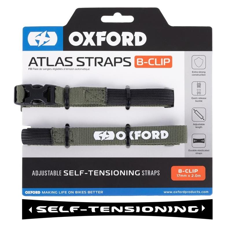 Oxford Atlas B-Clip (Paar), 17 mm x 2,0 m, Flechten (OX317)