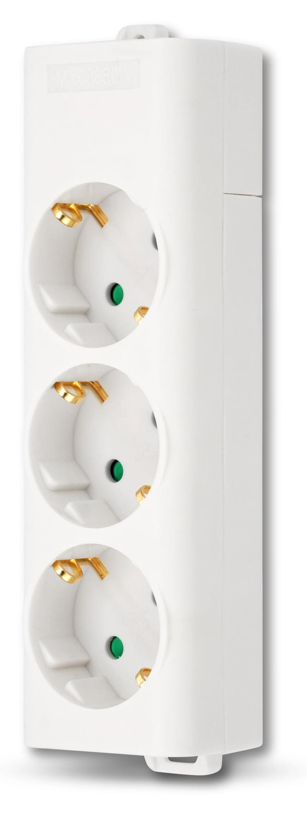 Selius Stekkerdoos 3-voudig zonder kabel, wit, max. 3680W