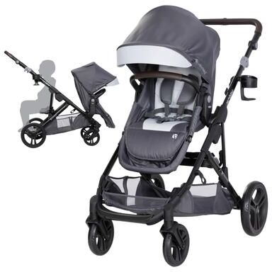Baby Trend Morph Single to Double Modular Stroller, Dash Grey