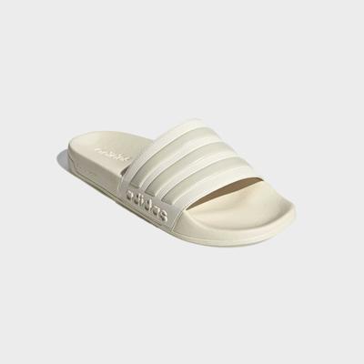Badesandale ADIDAS SPORTSWEAR "SHOWER ADILETTE", Damen, Gr. 38, beige (sanftes weiß, alumina, sanftes weiß), Synthetik, Schuhe, Badelatschen