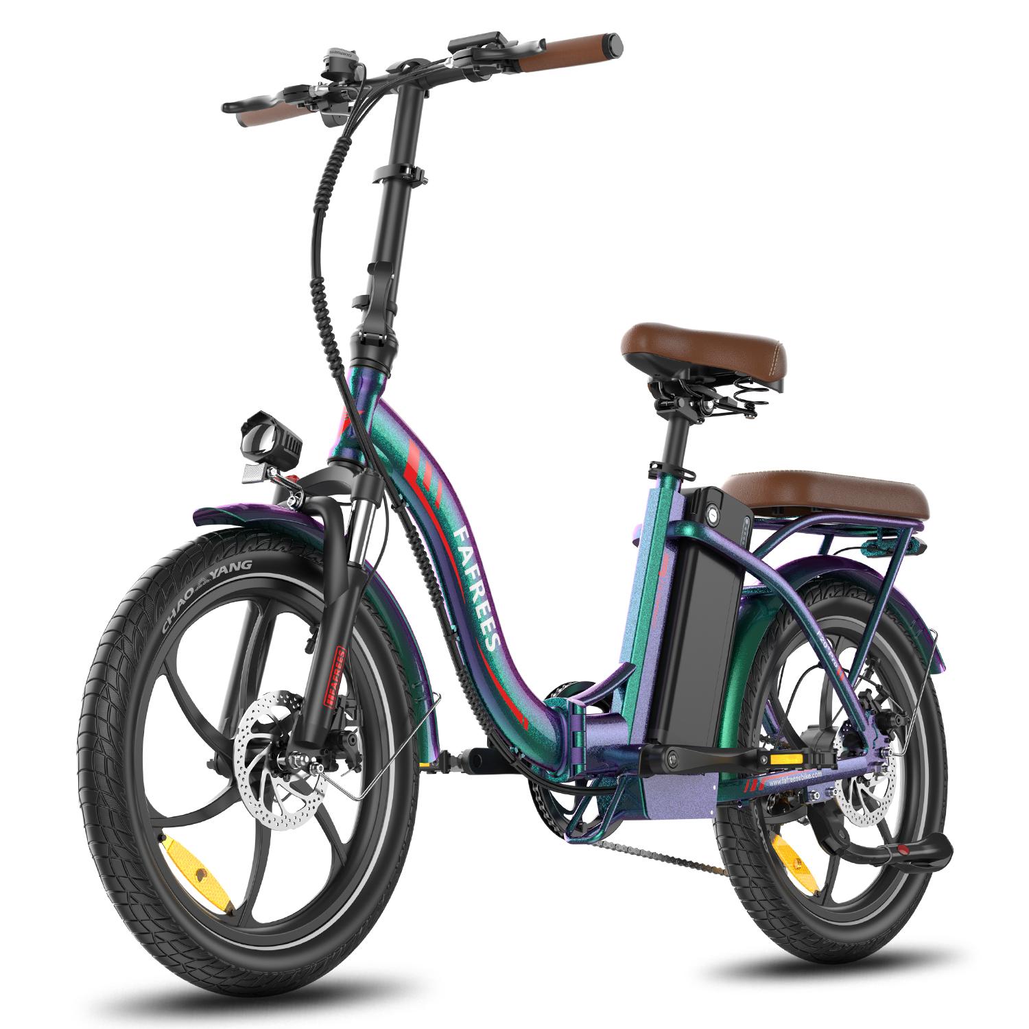 F20+ Pro Klapp-E-Fahrrad für den Stadtverkehr, 20 Zoll, 36 V, 250 W, 25 km/h, bis 140 kg, grün