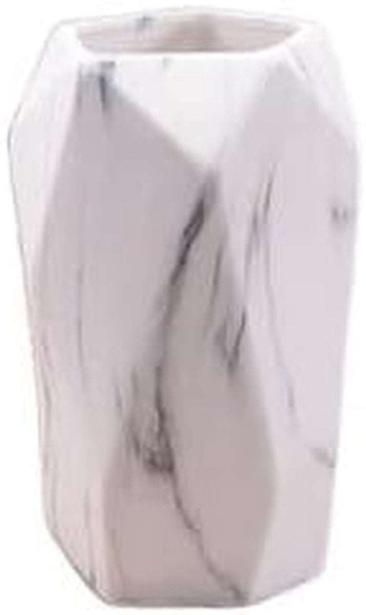 Handgemaakte witte keramische decoratieve vaas van 1000 gram