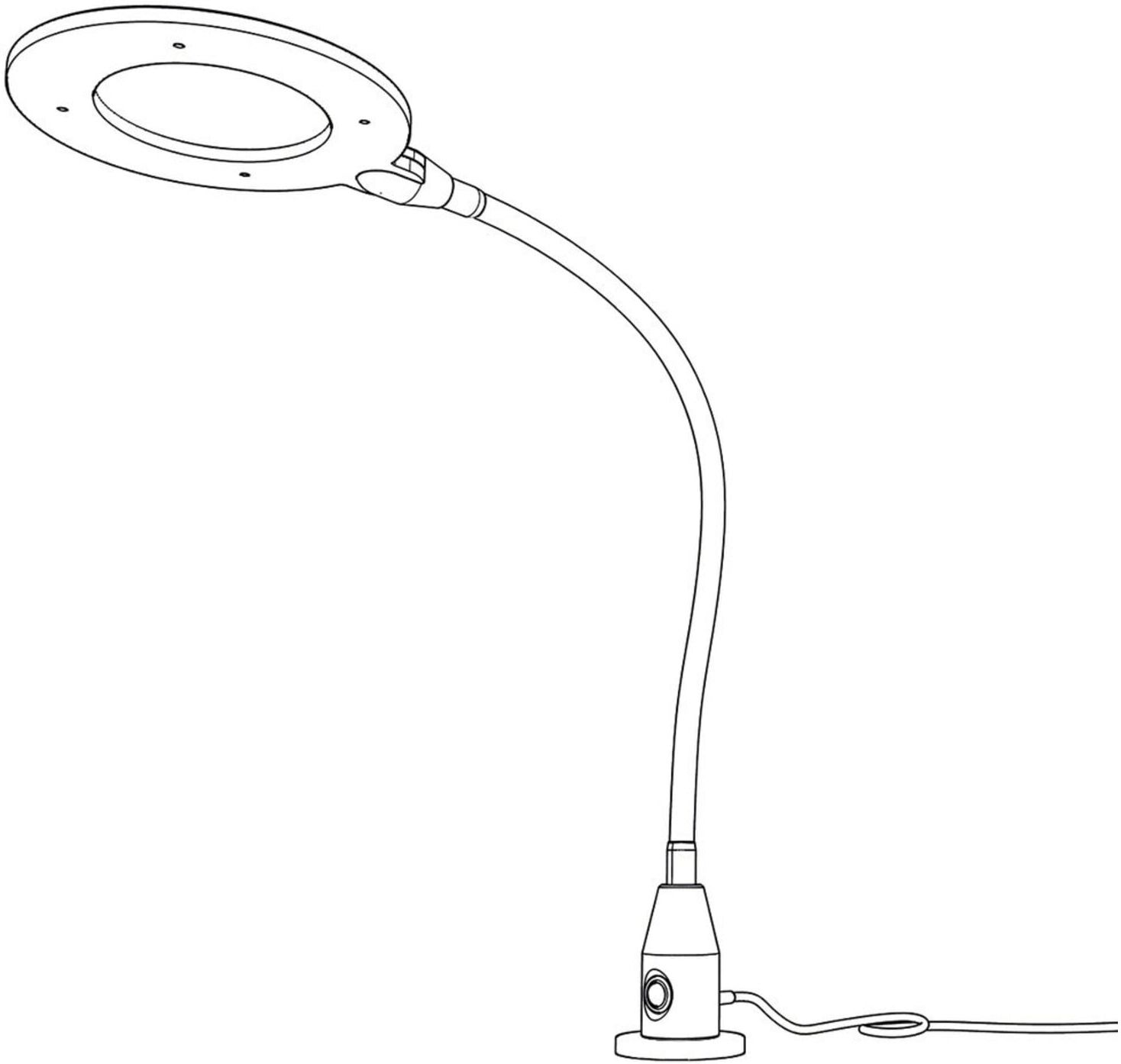 Bauer + Böcker LED-Leuchtenlupe Slim ; Bauer & Böcker (900/73)