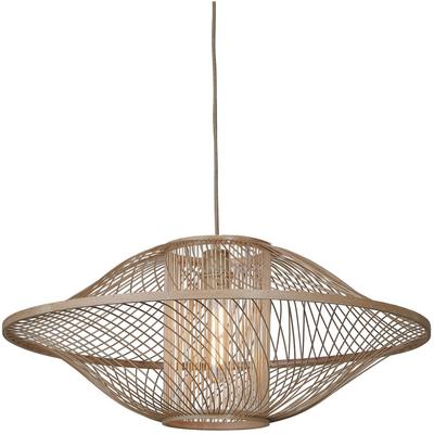 GOOD & MOJO Hängeleuchte "MENDOZA", beige (natur), 1, Ø 70cm H: 30cm, Leuchten, Hängeleuchte