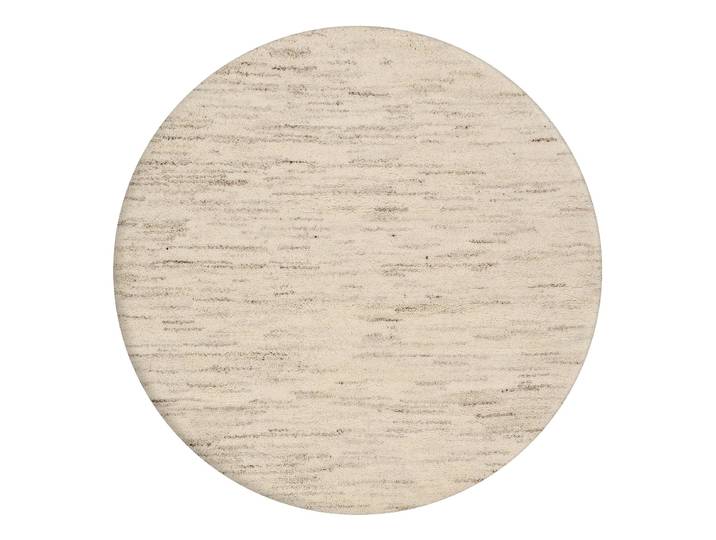Wollteppich Hadj Rund Beige/Creme Ø 250cm Wolle