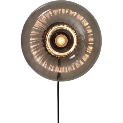 IT'S ABOUT ROMI Wandleuchte "BRUSSELS", grau (rauchglas), 1, Ø 27cm, 1 Stk., Leuchten, Ist Wandleuchte c.q Deckenleuchte und kommt mit Kabel, Wandleuchte