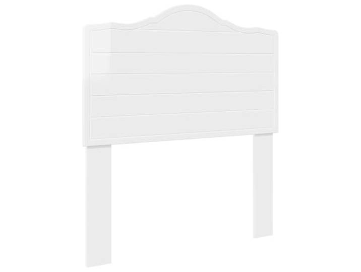 Favemtsl Kopfteil Glänzend Weiß Holzwerkstoff Bett Kopfteile 78x3x100 cm Modernes Wandbett Rückenteil in Hochglanz Optik für das Schlafzimmer, pflegeleicht und zeitlos gestaltetes Möbelstück.