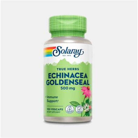 SOLARAY ECHINACEA ROOT- GOLDENSEAL ROOT 500mg 100 CAPSULAS