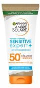 Garnier Ambre Solaire Sensitive Expert+ Lait Solaire Hypoallergénique SPF50+ 50 ml - Tube 150 ml