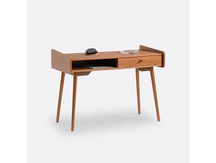 LA REDOUTE Bureau vintage, RONDA Marron Bois Noyer