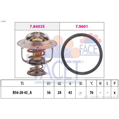 FACET Thermostat, Kühlmittel 7.8403 für Fiat FUSO (MITSUBISHI) MITSUBISHI