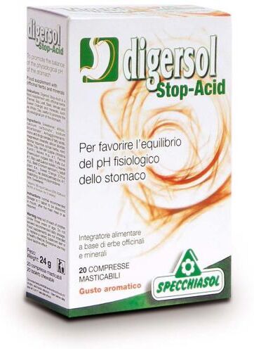 Specchiasol Digersol Stop-Acid 20 Tablets
