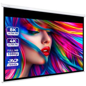 ESMART Beamer-Leinwand Professional MIROLO, 92 Zoll, 203 x 114 cm, Format 16:9, Rolloleinwand