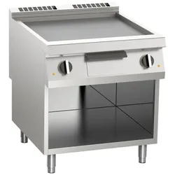 KBS Elektro-Grillplatte glatt 15kW 2 Heizzone offener Unterbau